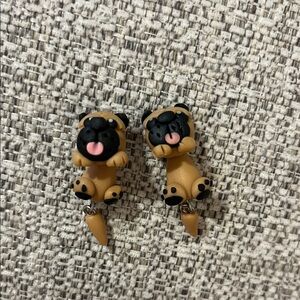 Cute Pug Dog Earrings